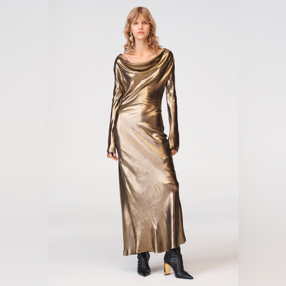 ZARA DRAPED DRESS LIMITED EDITION - Picture 11 of 14